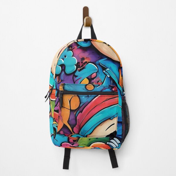 Item preview, Graffiti Art Street Punk Kid Colorful Wall Art Decor designed and sold by HardToFindMerchandise.
