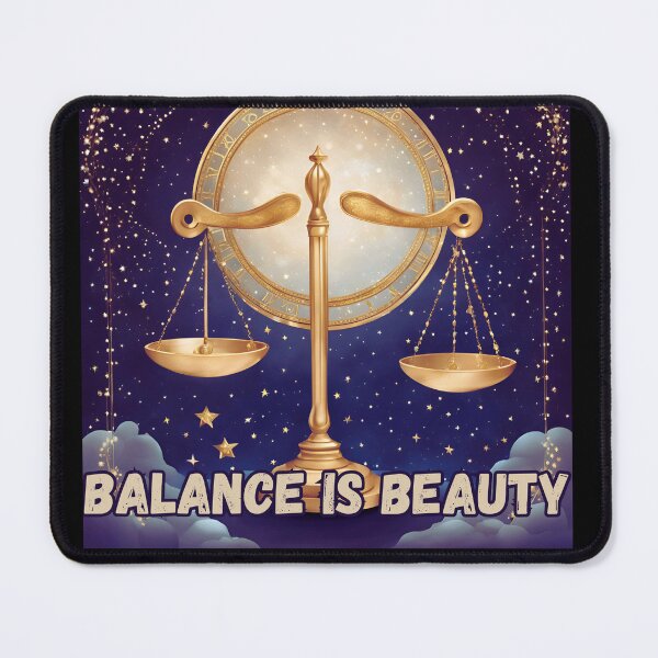 Item preview, Libra Zodiac Sign – "Balance Is Beauty" Harmonious T-Shirt Design designed and sold by CrazyDuoTeam.