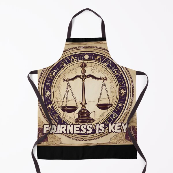 Item preview, Libra Zodiac Sign – "Fairness Is Key" Justice-Focused T-Shirt Design designed and sold by CrazyDuoTeam.