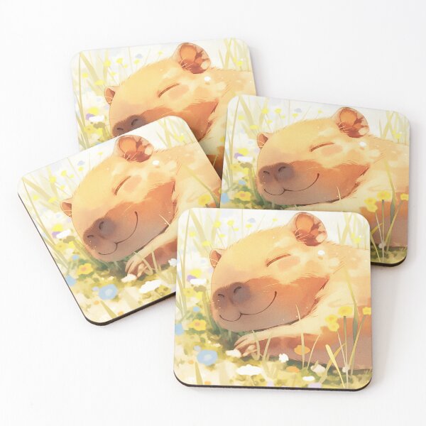 Item preview, Happy as a Capybara designed and sold by AshiraCreations.