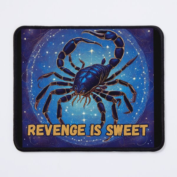Item preview, Scorpio Zodiac Sign – "Revenge Is Sweet" Fierce T-Shirt Design designed and sold by CrazyDuoTeam.