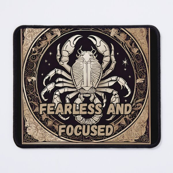 Item preview, Scorpio Zodiac Sign – "Fearless and Focused" Empowering T-Shirt Design designed and sold by CrazyDuoTeam.