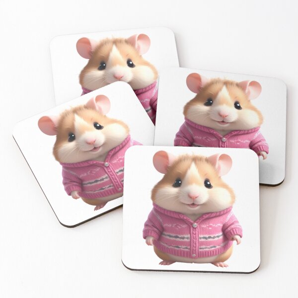 Item preview, CUTE HAMSTER IN KNIT SWEATER STICKER designed and sold by Arts4U.