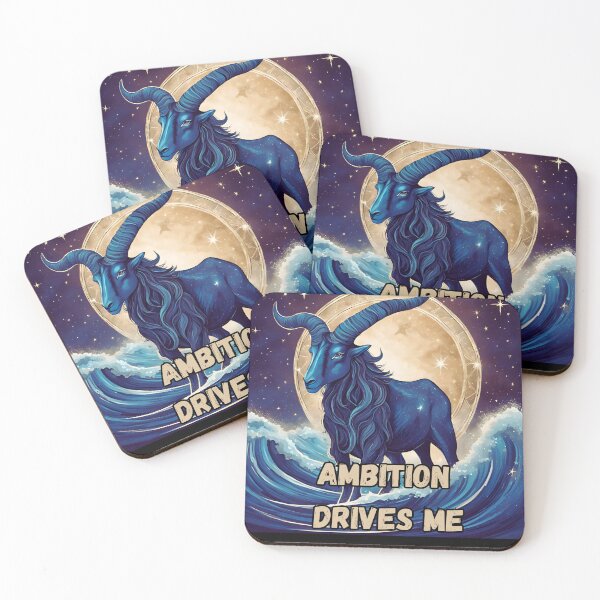 Item preview,  Capricorn Zodiac Sign – "Ambition Drives Me" Motivational T-Shirt Design designed and sold by CrazyDuoTeam.