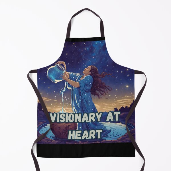 Item preview, Aquarius Zodiac Sign – "Visionary at Heart" Innovative T-Shirt Design designed and sold by CrazyDuoTeam.