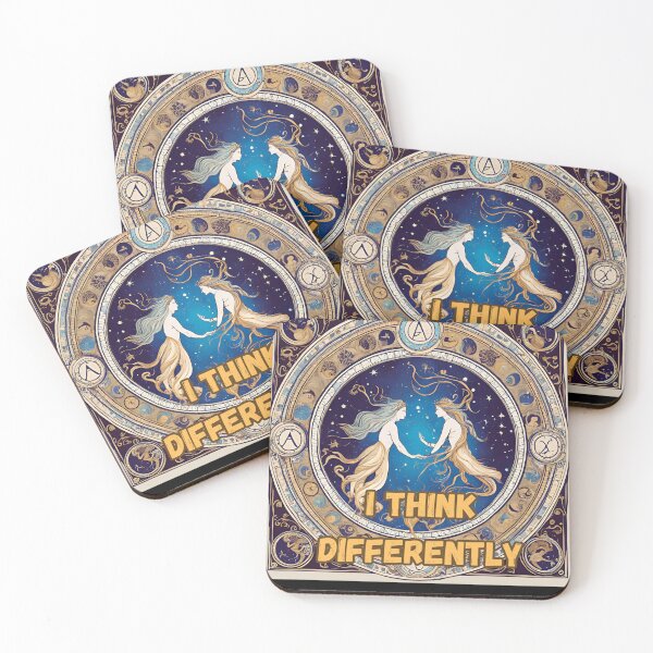 Item preview, Aquarius Zodiac Sign – "I Think Differently" Unique T-Shirt Design designed and sold by CrazyDuoTeam.
