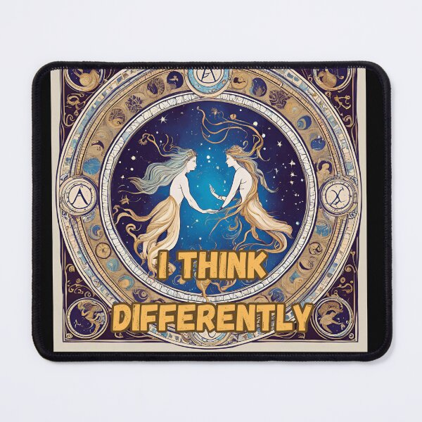 Item preview, Aquarius Zodiac Sign – "I Think Differently" Unique T-Shirt Design designed and sold by CrazyDuoTeam.