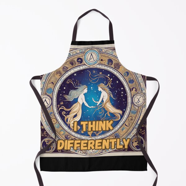 Item preview, Aquarius Zodiac Sign – "I Think Differently" Unique T-Shirt Design designed and sold by CrazyDuoTeam.