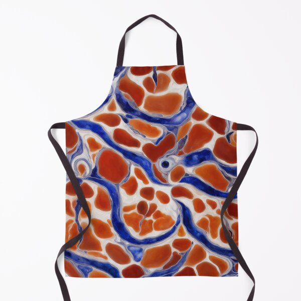 Item preview, PATTERN 049- CARNELIAN AND SODALITE MARBLE STONE - Gift items and personal use / Marble, Carnelian, Sodalite, Gemstone, White, Orange, Blue, Velvet, Abstract, Broken Glass, Art designed and sold by LumDesignArt.