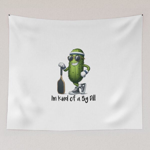 Item preview, I'm kind of a big dill -  Dill Pickle with Pickleball Paddle - Pickleball designed and sold by DesignbyJanja.