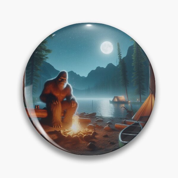 Item preview, Sasquatch junto a la fogata designed and sold by Halifaxartguy.