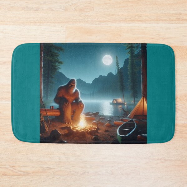 Artikelvorschau, Sasquatch am Lagerfeuer entworfen und verkauft von Halifaxartguy.