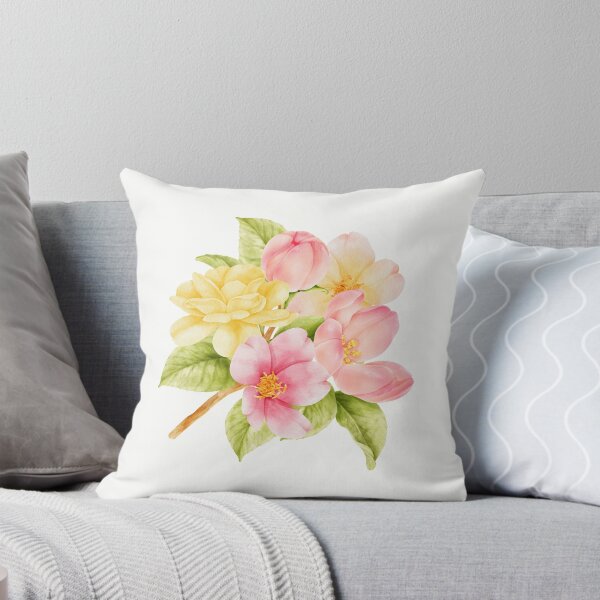 Artikelvorschau, Arkansas State Apfelblüten-Blumen-Aquarell-klassisches T-Shirt Sticker entworfen und verkauft von ThinkNature!.