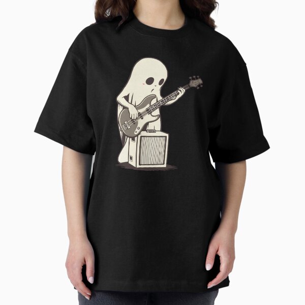 Ghostly Bass Player Oversized T-Shirt