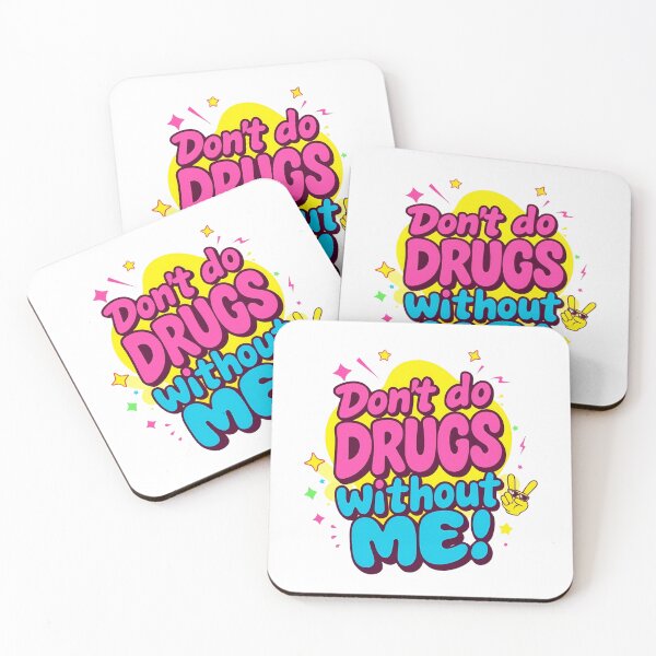 Item preview, funny saying advice : Don't do drugs without me groove grunge kawai design for a unique sticker designed and sold by puurfectcat.