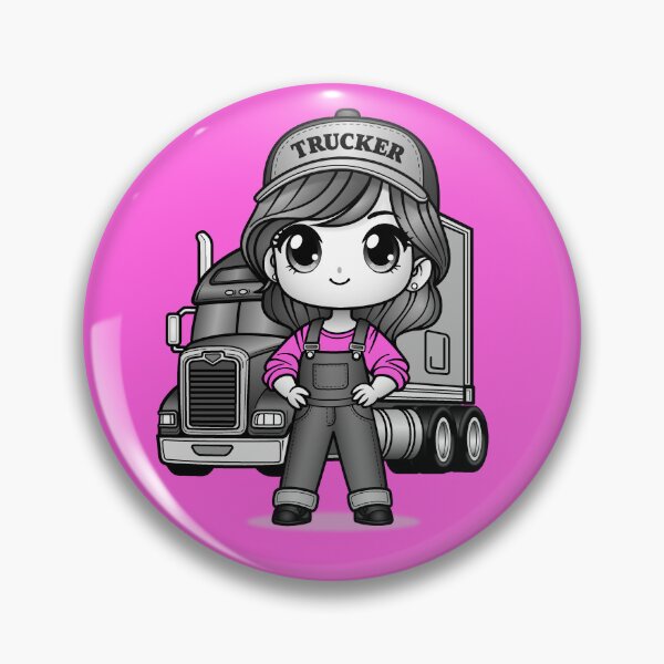 Item preview, Kawaii Girl Truck Driver designed and sold by ITSAGIRLSWORLD2.