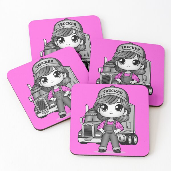 Item preview, Kawaii Girl Truck Driver designed and sold by ITSAGIRLSWORLD2.