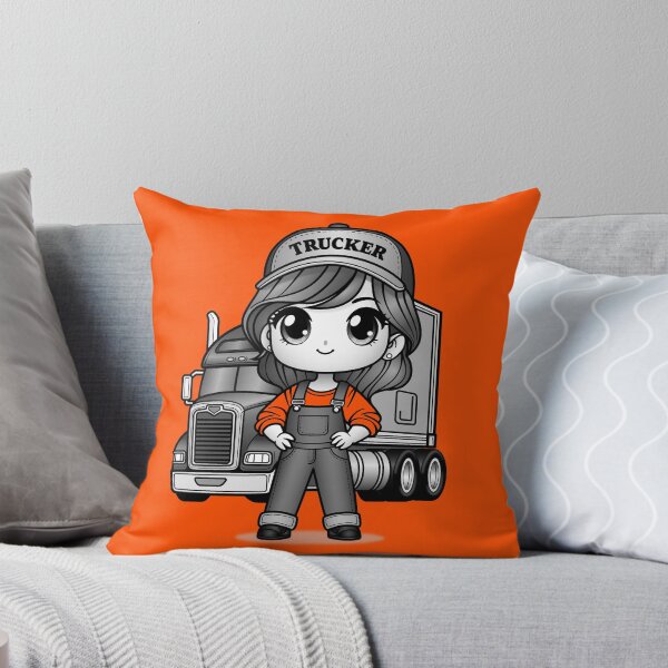Item preview, Kawaii Girl Truck Driver designed and sold by ITSAGIRLSWORLD2.