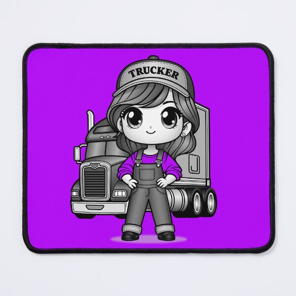 Item preview, Kawaii Girl Truck Driver designed and sold by ITSAGIRLSWORLD2.