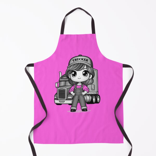 Item preview, Kawaii Girl Truck Driver designed and sold by ITSAGIRLSWORLD2.