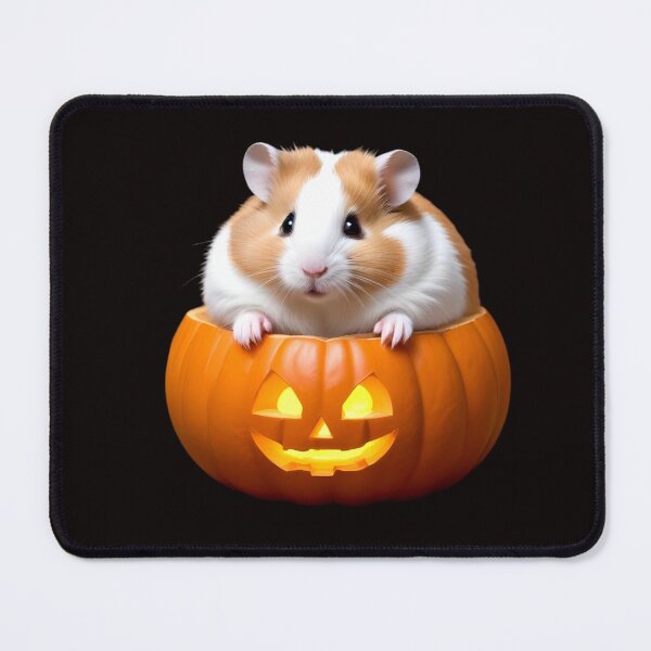 Item preview, ADORABLE HAMSTER IN HALLOWEEN PUMPKIN STICKER designed and sold by Arts4U.