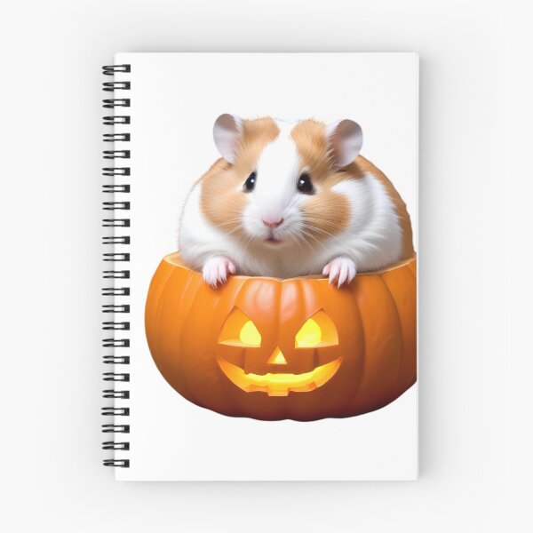 Item preview, ADORABLE HAMSTER IN HALLOWEEN PUMPKIN STICKER designed and sold by Arts4U.