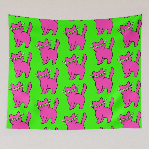 Item preview, Saiki K Cat with Background  designed and sold by Lyxvrt.