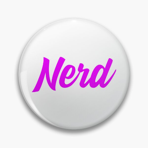 Item preview, Nerd - Pink Script designed and sold by IfDesignGroup.