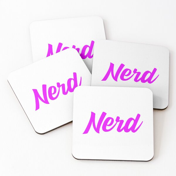 Item preview, Nerd - Pink Script designed and sold by IfDesignGroup.