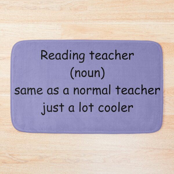 Item preview, Reading teacher same as a normal teacher just a lot cooler  designed and sold by Kelli Campbell.