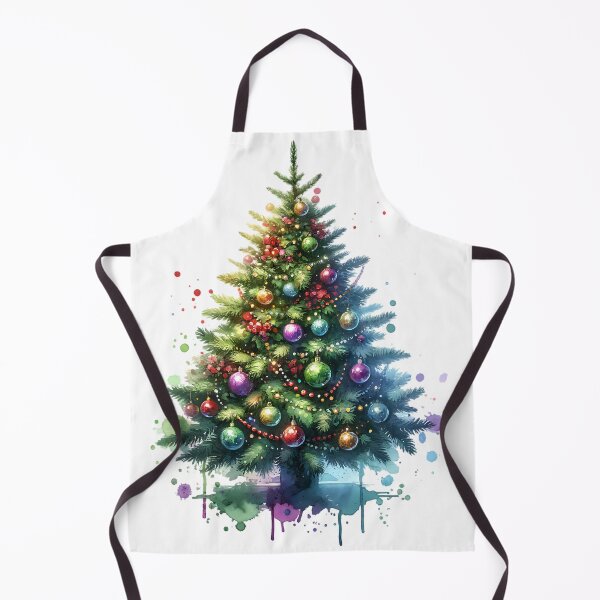 Item preview, Watercolor Christmas Tree - Festive Holiday Art designed and sold by JoeysPODShop.