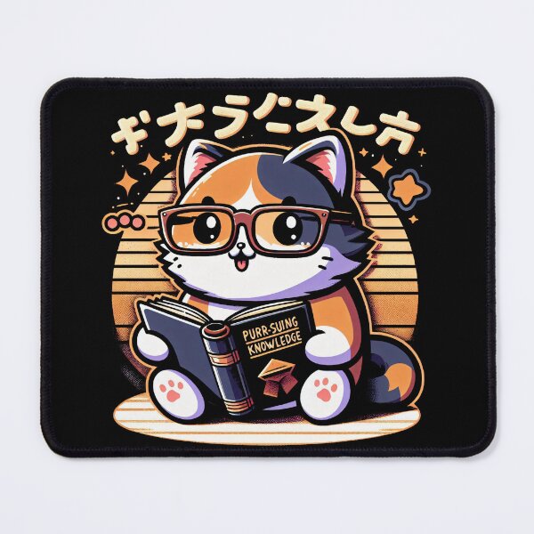 Item preview, Purr-Suing Knowledge cat designed and sold by RafaelLima7.