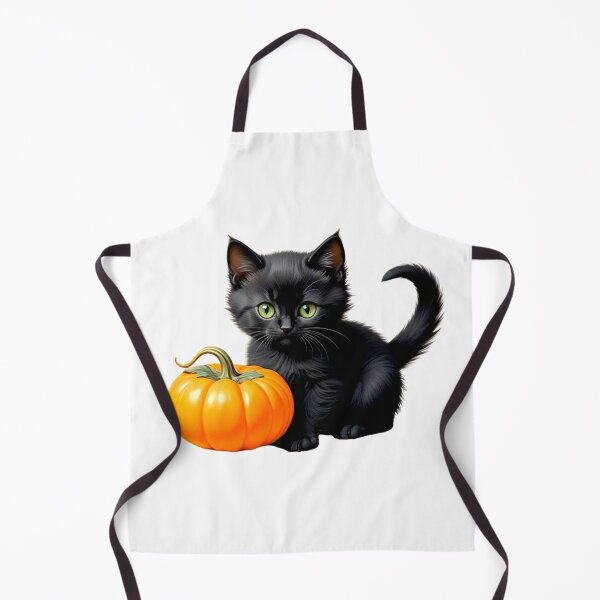 Item preview, CUTE HALLOWEEN BLACK CAT FALL PUMPKIN VINTAGE STICKER designed and sold by Arts4U.