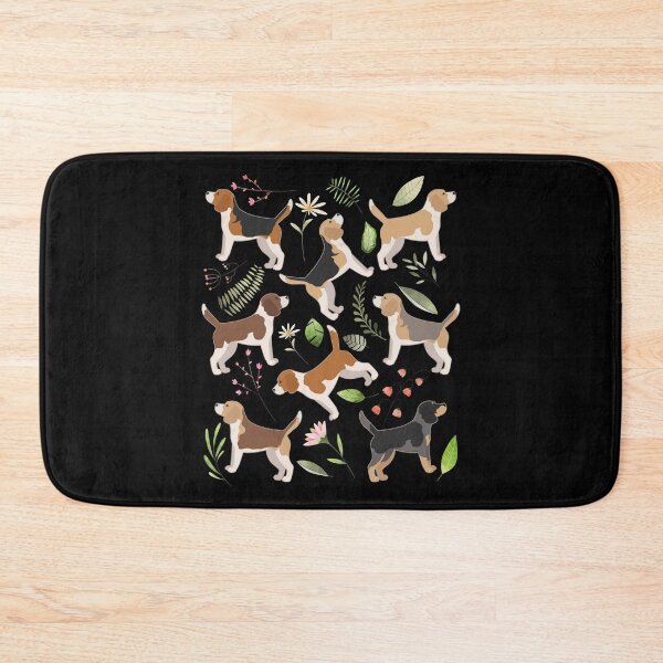 Item preview, Beagle Dog Flowers designed and sold by Clara Hollins.