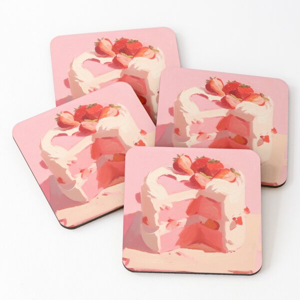 Item preview, Strawberry Pink Cake Cute designed and sold by trajeado14.