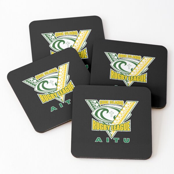 Item preview, NRL Islas Cook, Rugby, Aitu designed and sold by PurrfectionMeow.