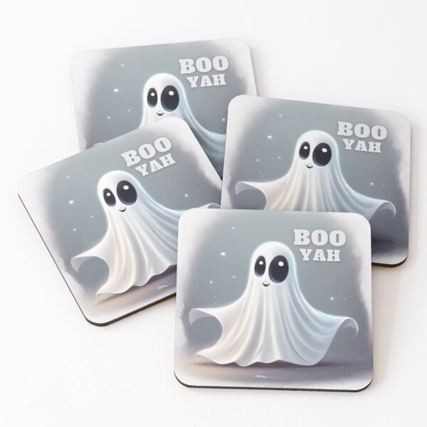 Item preview, Boo Yah Ghost designed and sold by a boy and a pug.