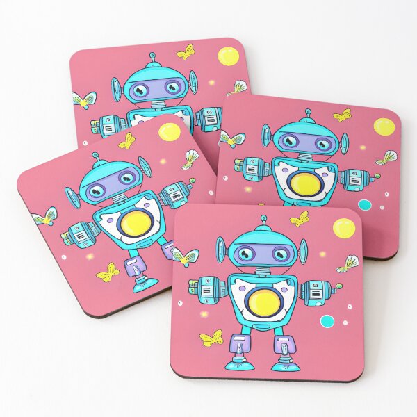 Item preview, Blue Robot with Yellow Belly designed and sold by omgnovalynn.