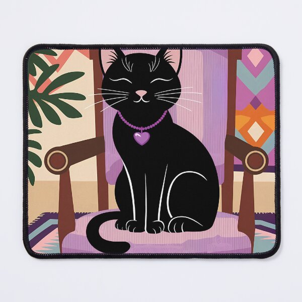 Item preview, Black Cat and Vibrant Retro Patterns designed and sold by Dshoppin.