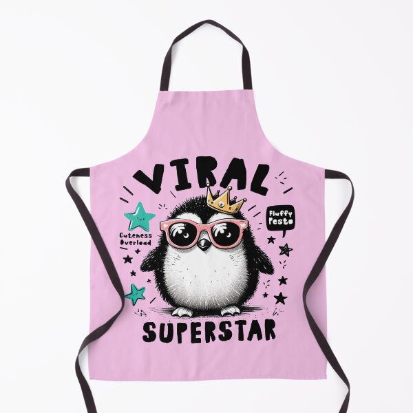 Item preview, Pesto's Viral Royalty: Trendy Penguin Illustration designed and sold by H Jonas.