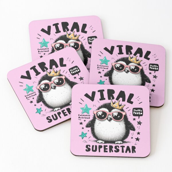 Item preview, Pesto's Viral Royalty: Trendy Penguin Illustration designed and sold by H Jonas.