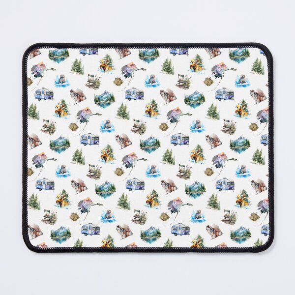 Item preview, Camping in Alaska: Watercolor Pattern designed and sold by XanderWitch Creative.