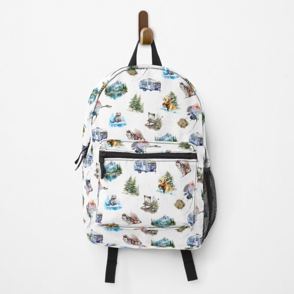 Item preview, Camping in Alaska: Watercolor Pattern designed and sold by XanderWitch Creative.