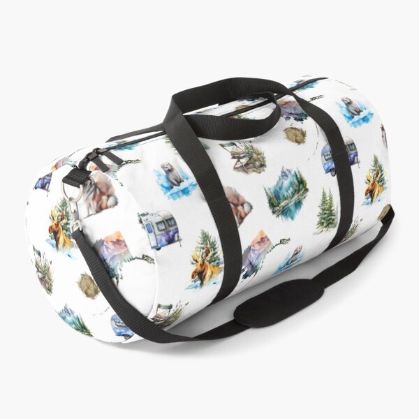 Item preview, Camping in Alaska: Watercolor Pattern designed and sold by XanderWitch Creative.