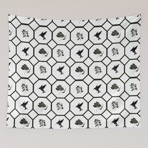 Item preview, Hexagon with natural motifs designed and sold by Carmelagaminde.