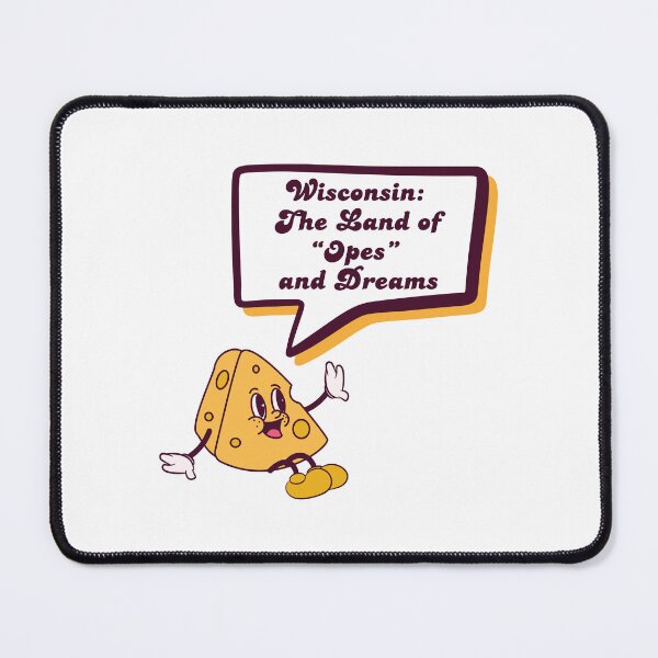Item preview, Wisconsin The Land of Opes and Dreams Retro Cheese Graphic designed and sold by rosaliemillen.