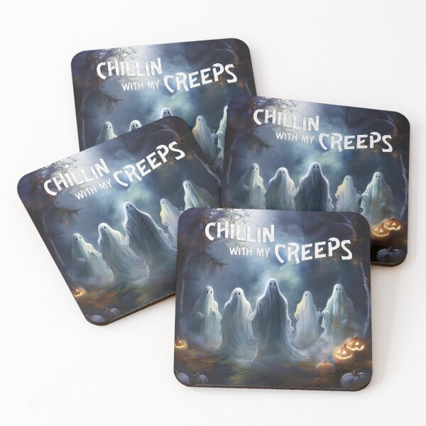 Item preview, Chillin' with my creeps - five ghosts designed and sold by umelec.
