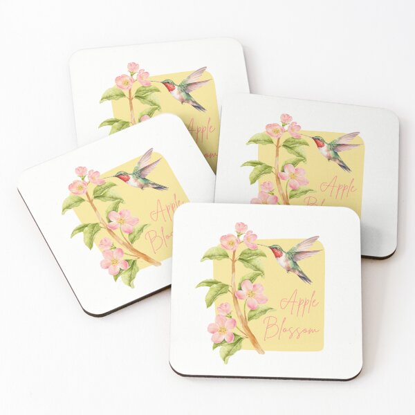 Artikelvorschau, Arkansas State Apfelblüten-Blumen-Aquarell-klassisches T-Shirt Sticker entworfen und verkauft von ThinkNature!.
