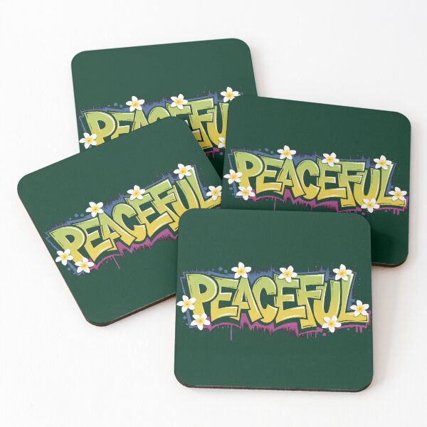 Item preview, Peaceful Graffiti designed and sold by RainCitySticker.