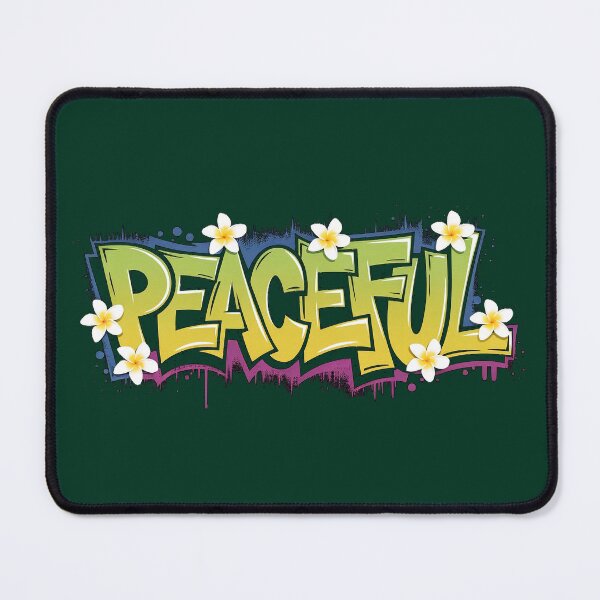 Item preview, Peaceful Graffiti designed and sold by RainCitySticker.